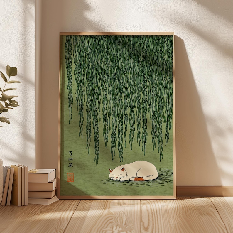 Japanese Lifestyle - 1 Buah Poster Kucing Jepang Di
