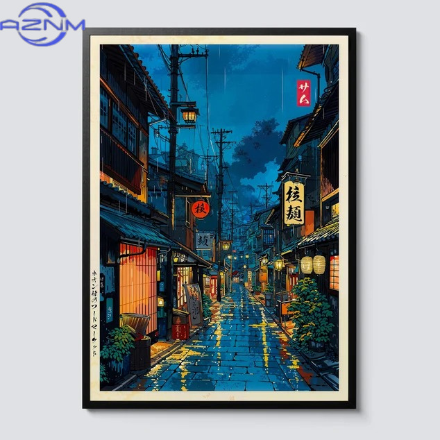 AZNM Poster Seni Dinding Adega - Japanese Lifestyle Anime ulasan dan harga